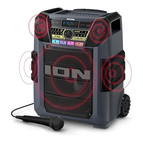 ION Block Rocker XL rolling speaker with microphone